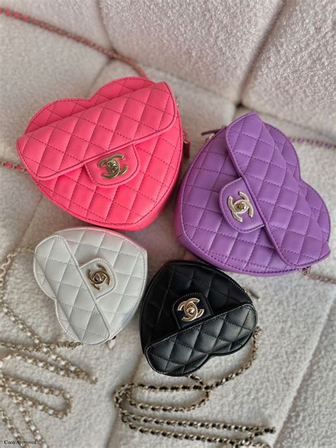 chanel heart bag.